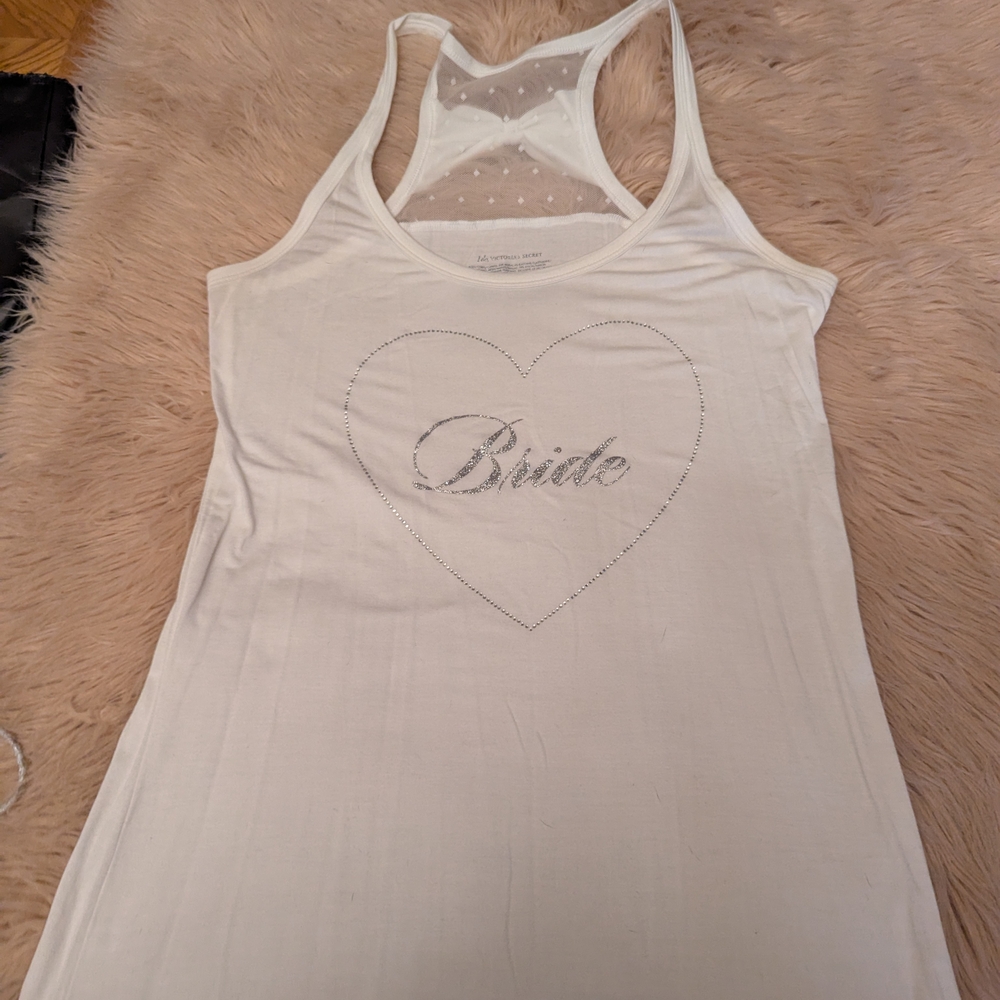 Victoria's Secret White Bride Tank Top